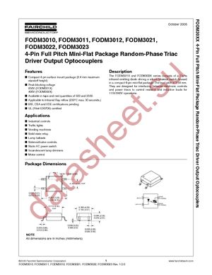 FODM3021 datasheet  